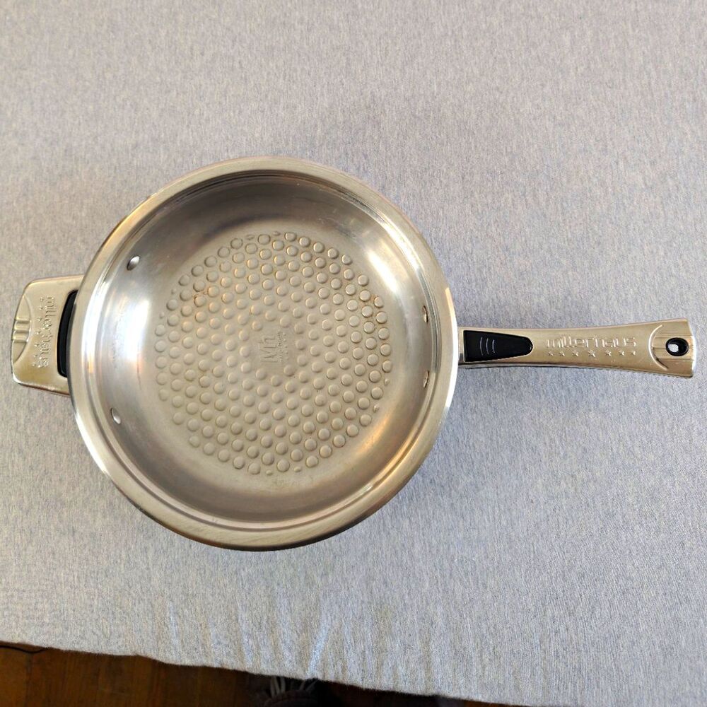 Millerhaus Z-Line 2L Stainless Steel Saute Pan Induction Compatible Handles